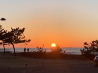 撮影者：キャスミ撮影日：2021/3/7象潟から観た日本海の夕陽