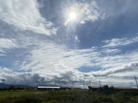 撮影日：2020/10/11撮影者：ちすり写真説明：動的な太陽と雲、静的な牧場